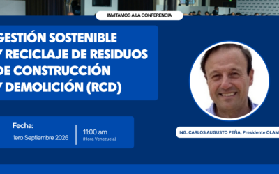 OLAMI invita a conferencia sobre gestión sostenible y reciclaje de residuos de construcción y demolición